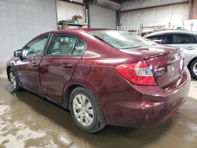  HONDA CIVIC 2012 Maroon