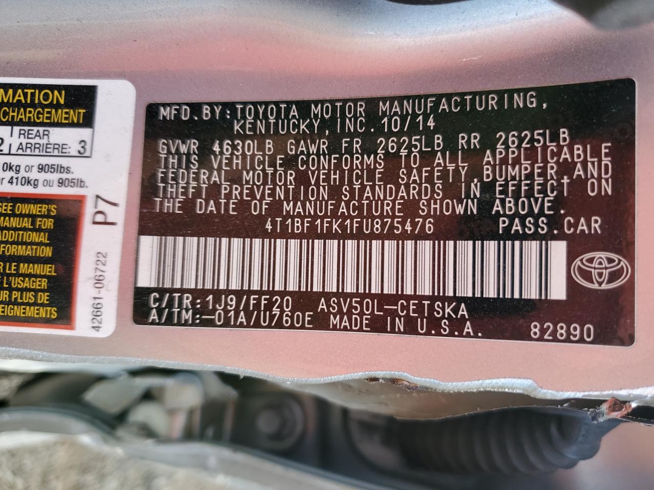 2015 Toyota Camry - Image 13