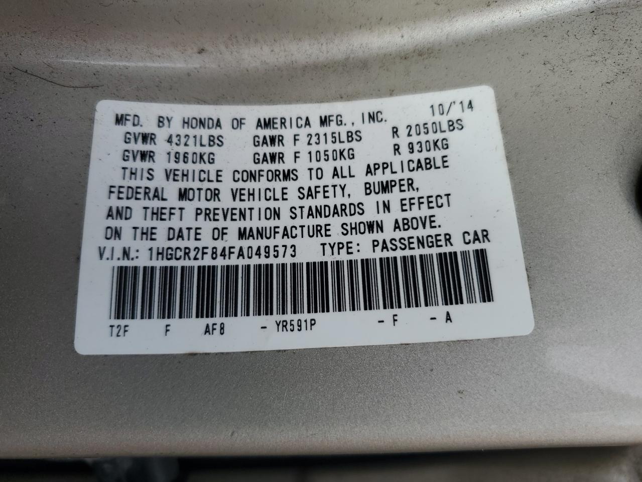 2015 Honda Accord - Image 13