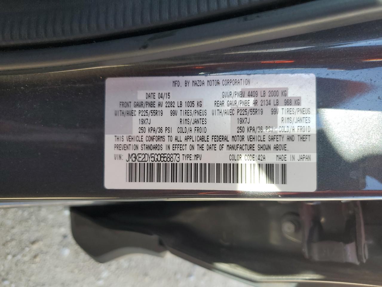 JM3KE2DY5G0658873 2016 Mazda Cx-5 Gt