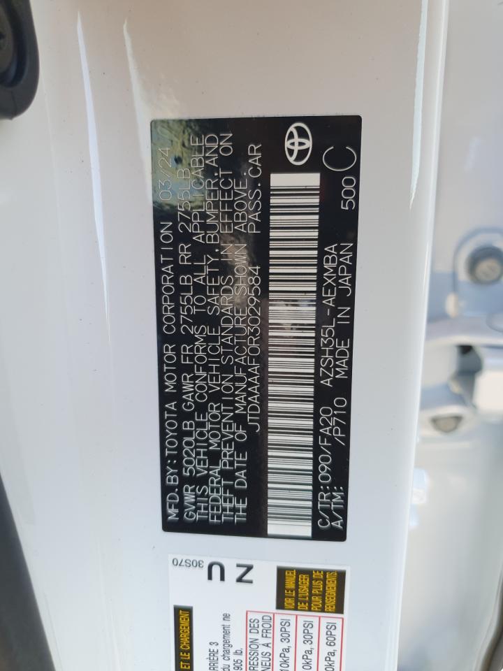 2024 Toyota Crown Xle VIN: JTDAAAAF0R3029584 Lot: 74718964