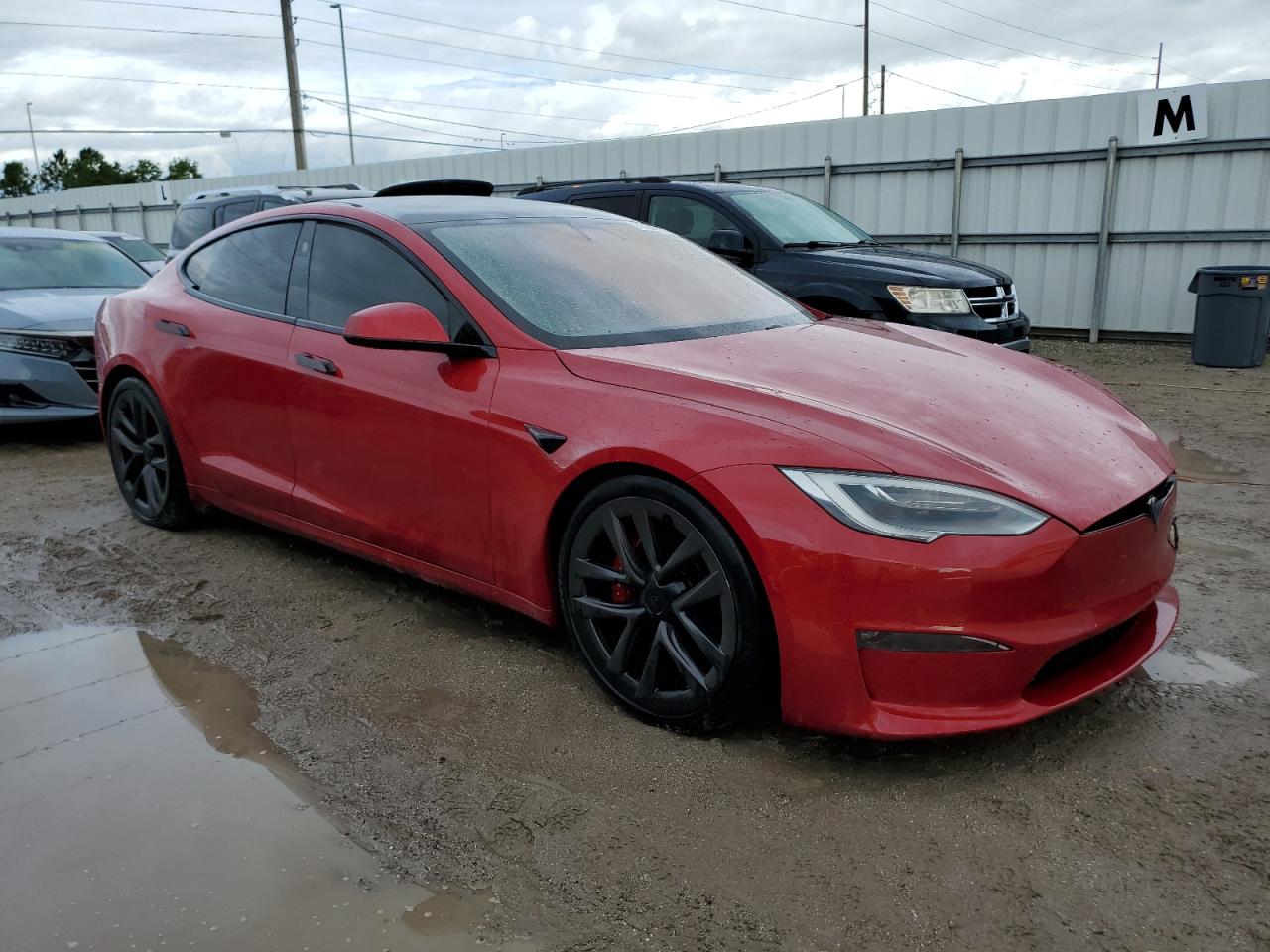 VIN 5YJSA1E57MF435363 2021 TESLA MODEL S no.4