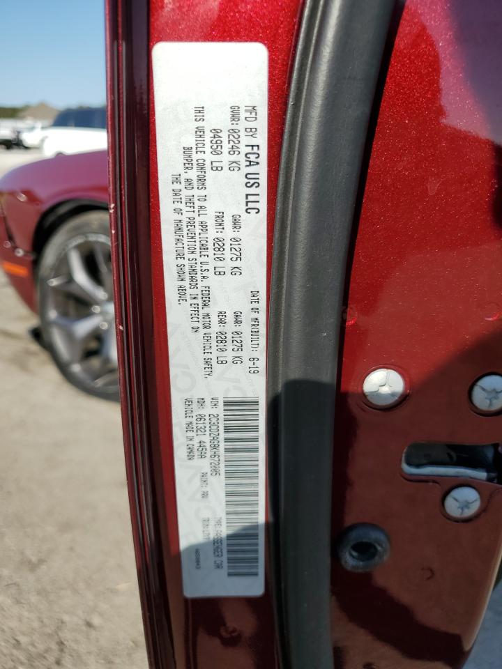 2C3CDZAG8KH672005 2019 Dodge Challenger Sxt