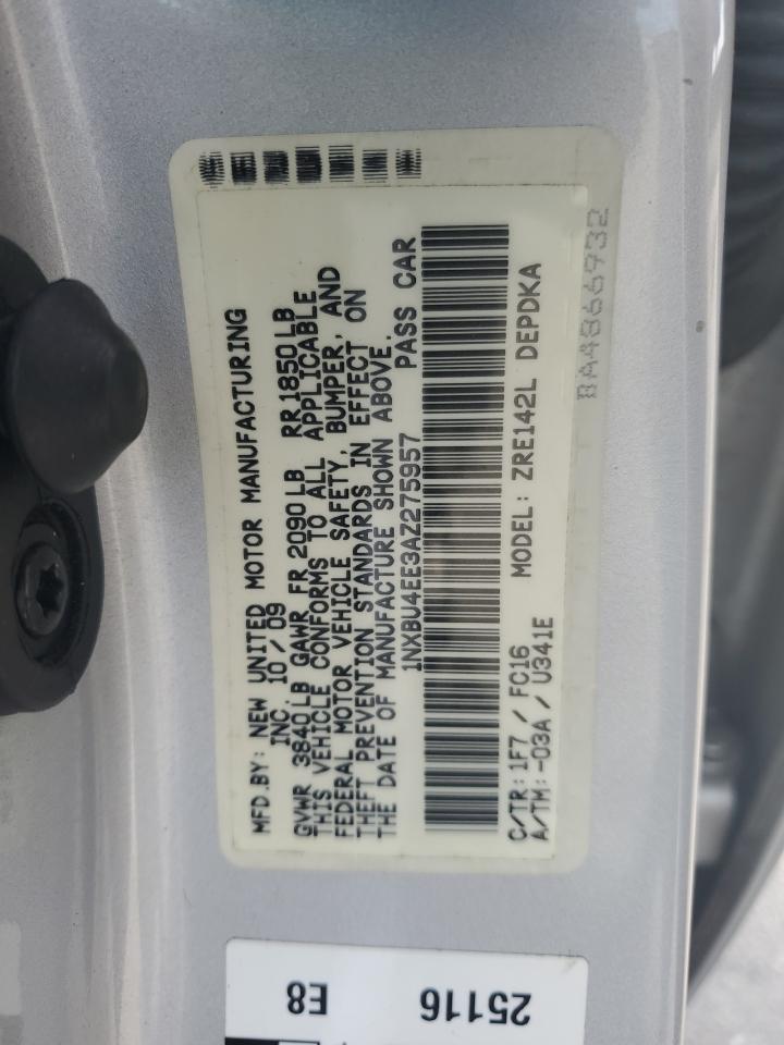 1NXBU4EE3AZ275957 2010 Toyota Corolla Base