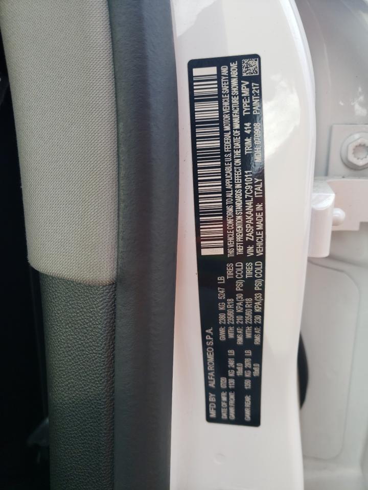 2020 Alfa Romeo Stelvio VIN: ZASPAKAN4L7C91011 Lot: 53800315