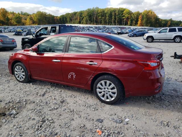  NISSAN SENTRA 2017 Czerwony