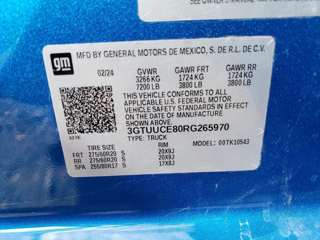 3GTUUCE80RG265970 2024 GMC Sierra K1500 Elevation