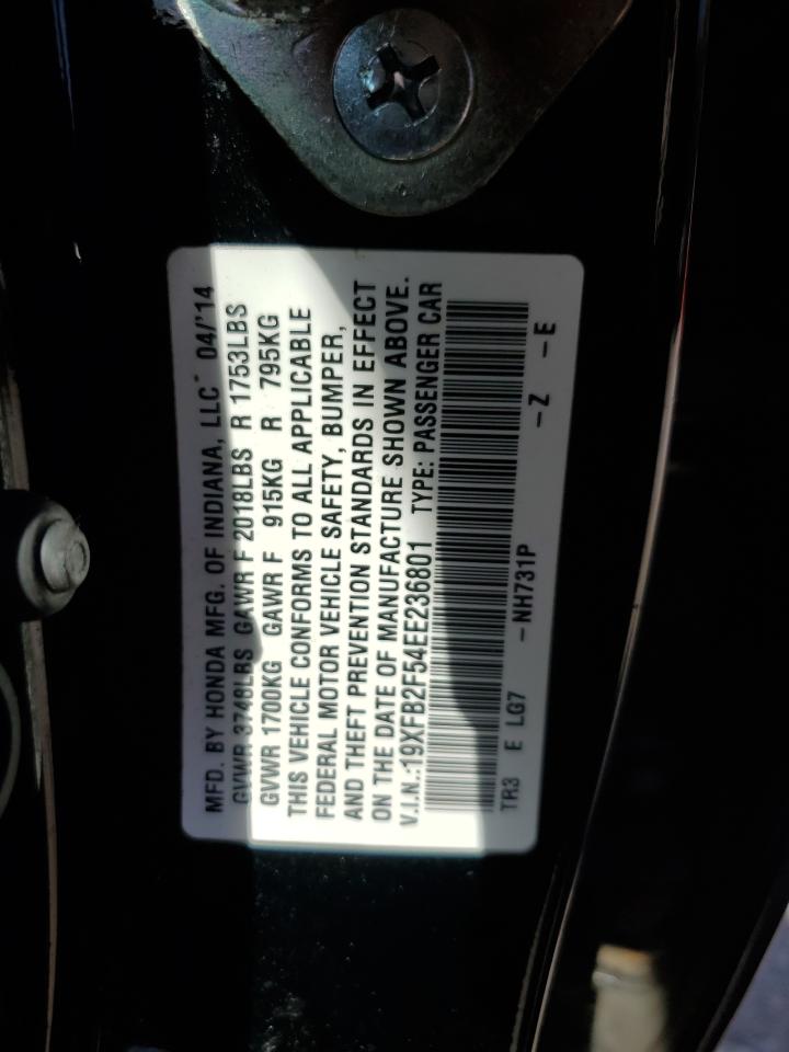 19XFB2F54EE236801 2014 Honda Civic Lx