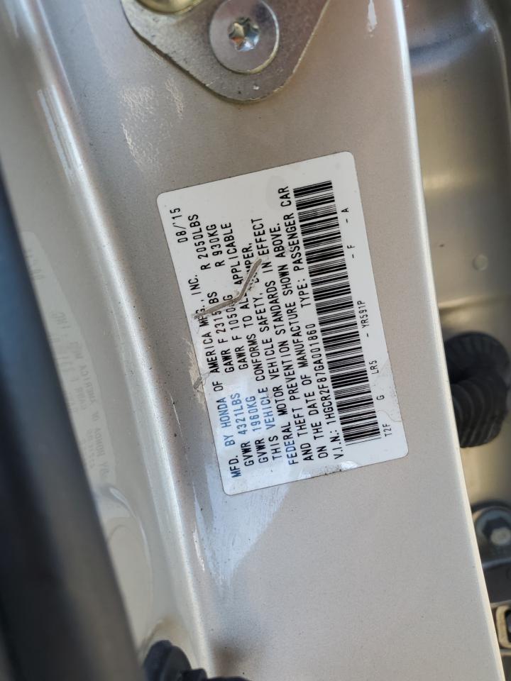 VIN 1HGCR2F87GA001860 2016 HONDA ACCORD no.12