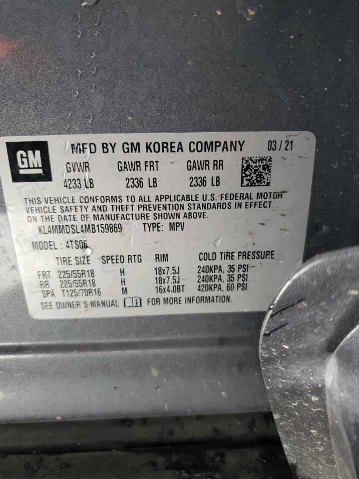 2021 Buick Encore Gx Select VIN: KL4MMDSL4MB159869 Lot: 78491804