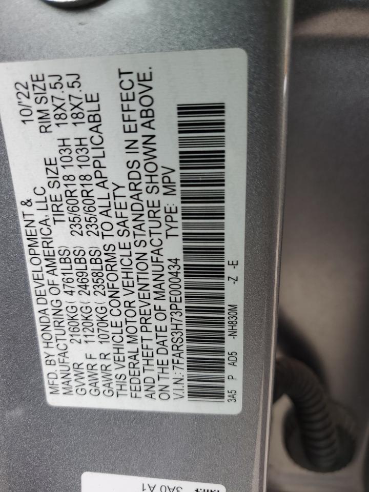 7FARS3H73PE000434 2023 Honda Cr-V Exl