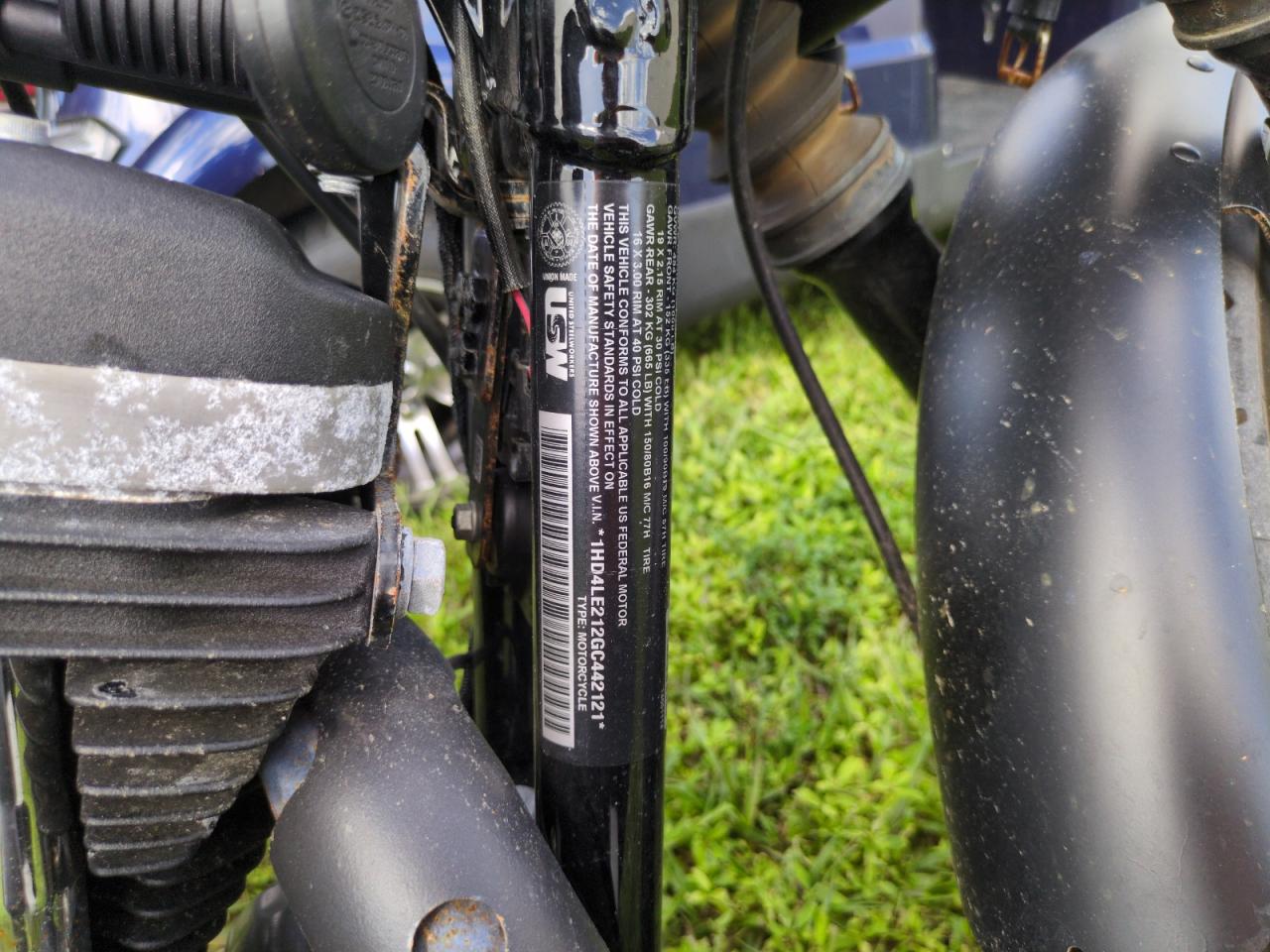 2016 Harley-Davidson Xl883 Iron 883 VIN: 1HD4LE212GC442121 Lot: 75039044