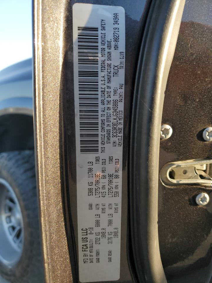 2018 Ram 3500 Laramie VIN: 3C63R3ELXJG345886 Lot: 74911244