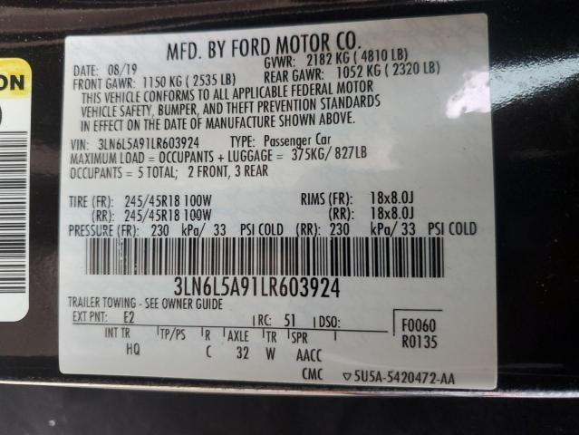 3LN6L5A91LR603924 Lincoln MKZ  12