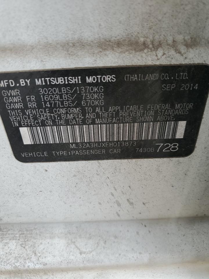 2015 Mitsubishi Mirage De VIN: ML32A3HJXFH013873 Lot: 75060804