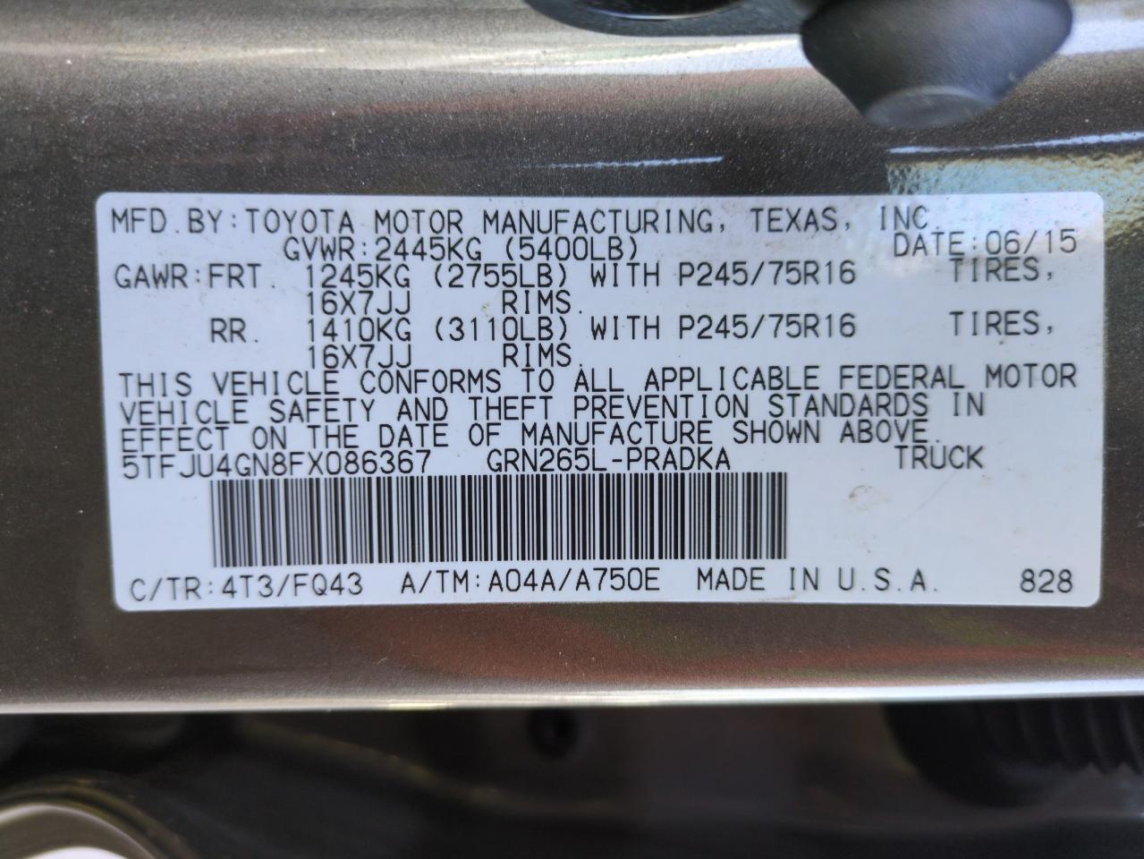 2015 Toyota Tacoma - Image 13