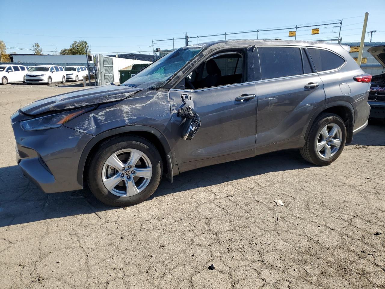 2021 Toyota Highlander L VIN: 5TDCZRBH3MS531982 Lot: 76771984