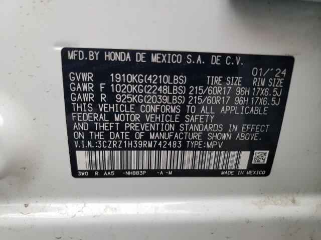 3CZRZ1H39RM742483 Honda HR-V LX 13