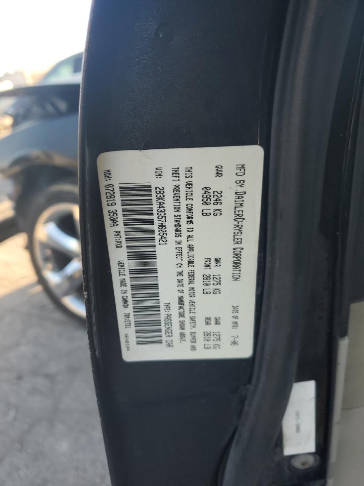2007 Dodge Charger Se VIN: 2B3KA43G57H605421 Lot: 74010704