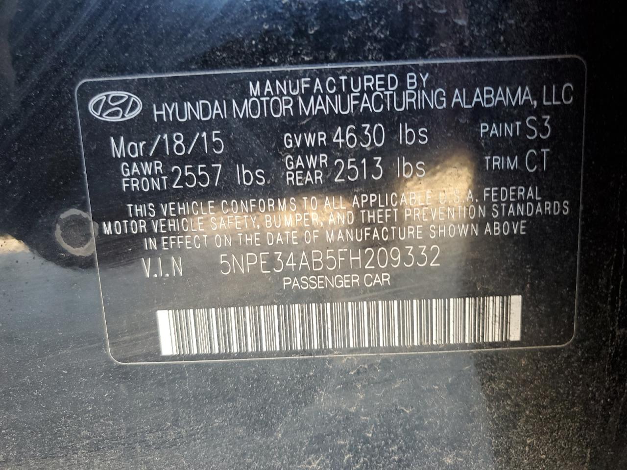 2015 Hyundai Sonata - Image 12