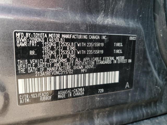 2022 TOYOTA RAV4 XLE PREMIUM  