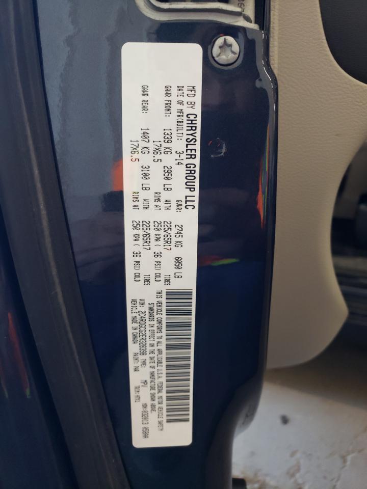 2014 Dodge Grand Caravan Sxt VIN: 2C4RDGCG2ER328398 Lot: 74967854