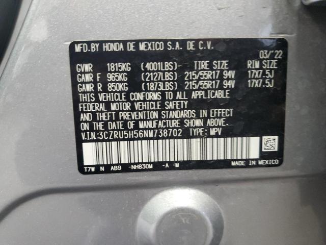 3CZRU5H56NM738702 Honda HR-V EX 14