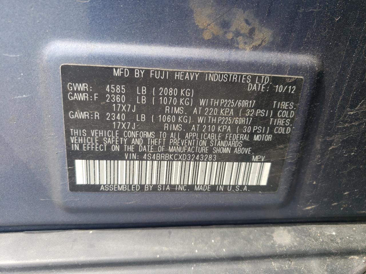 2013 Subaru Outback - Image 15