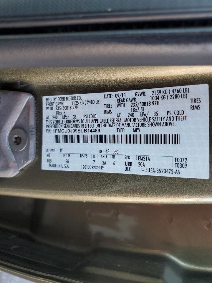 1FMCU0J99EUB14489 2014 Ford Escape Titanium