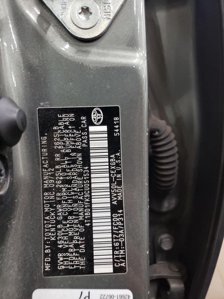 2012 Toyota Camry - Image 12