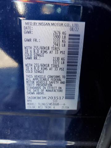 5N1DR3BC3PC203517 Nissan Pathfinder  13