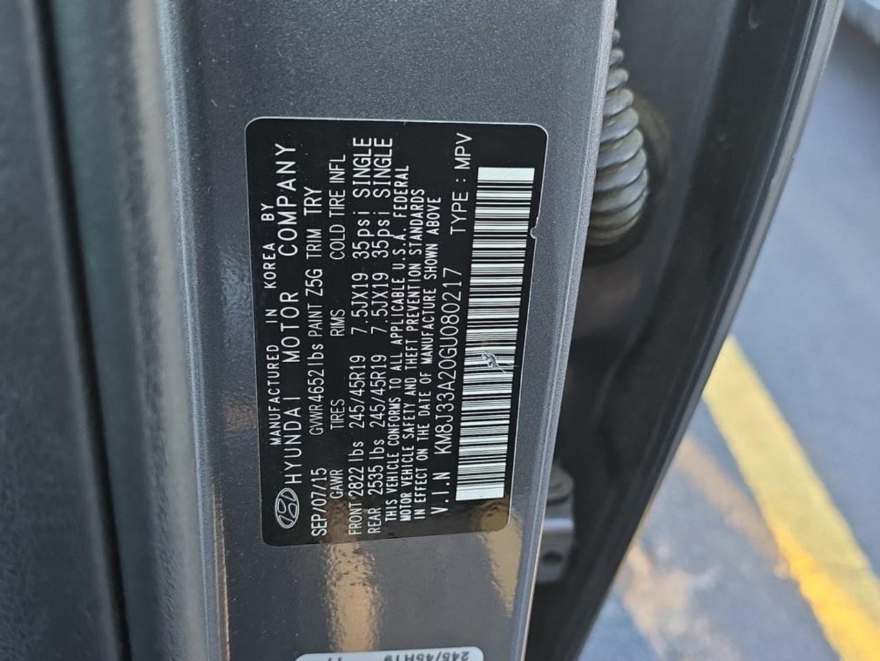 2016 Hyundai Tucson Limited VIN: KM8J33A20GU080217 Lot: 76941694