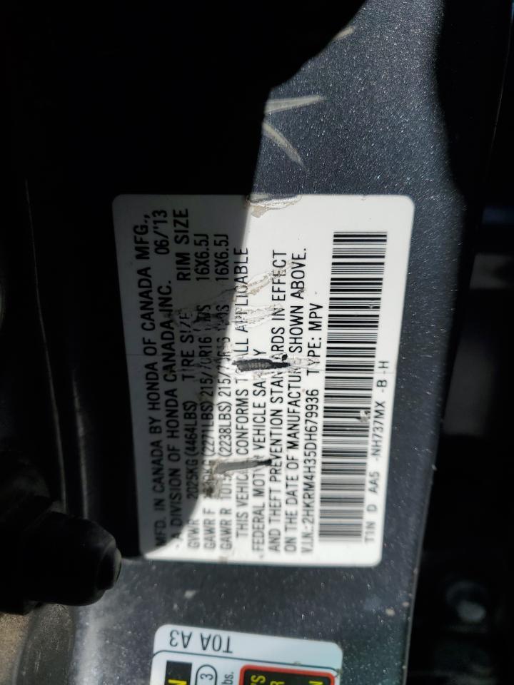 2HKRM4H35DH679936 2013 Honda Cr-V Lx