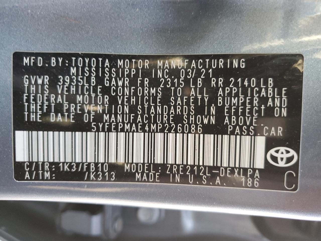 2021 Toyota Corolla - Image 12
