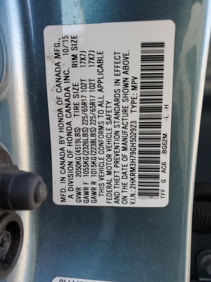 2HKRM3H79GH502923 2016 Honda Cr-V Exl