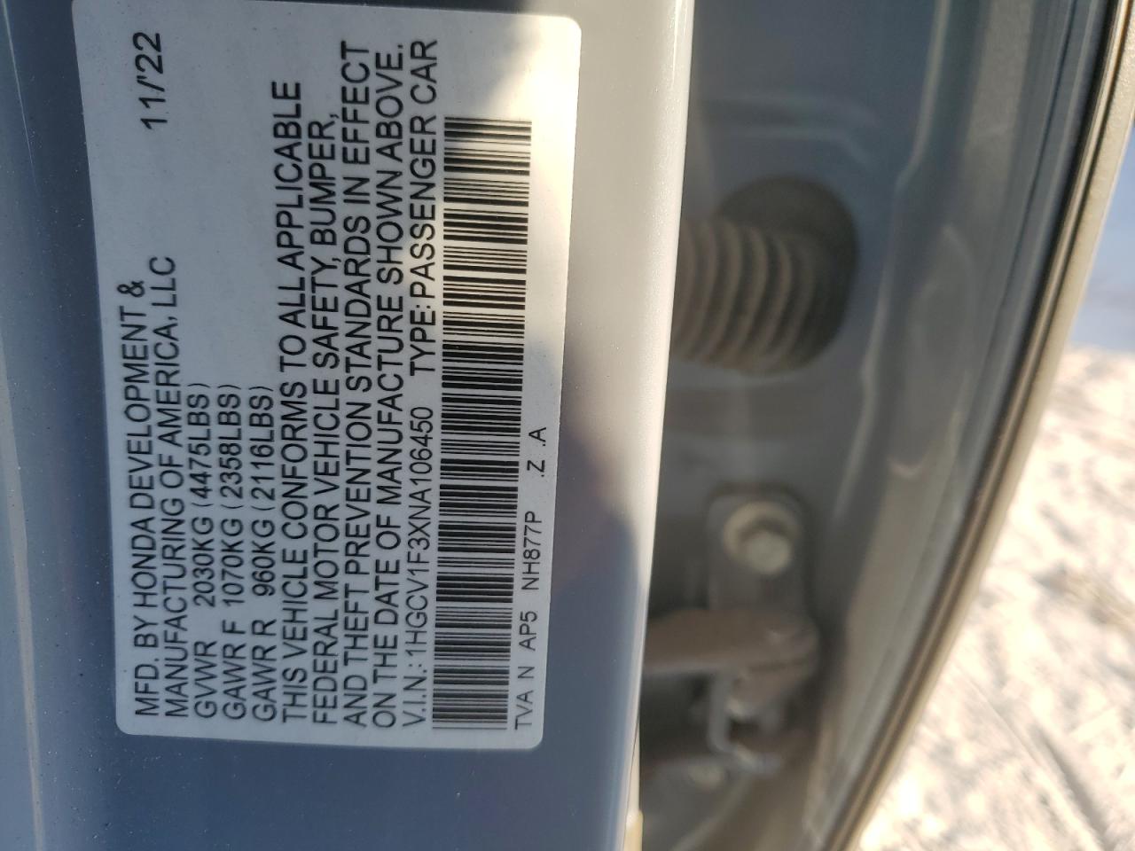2022 Honda Accord - Image 12