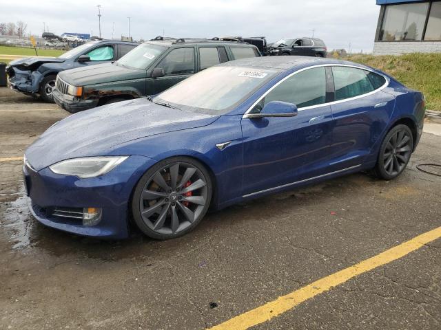  TESLA MODEL S 2016 Синий