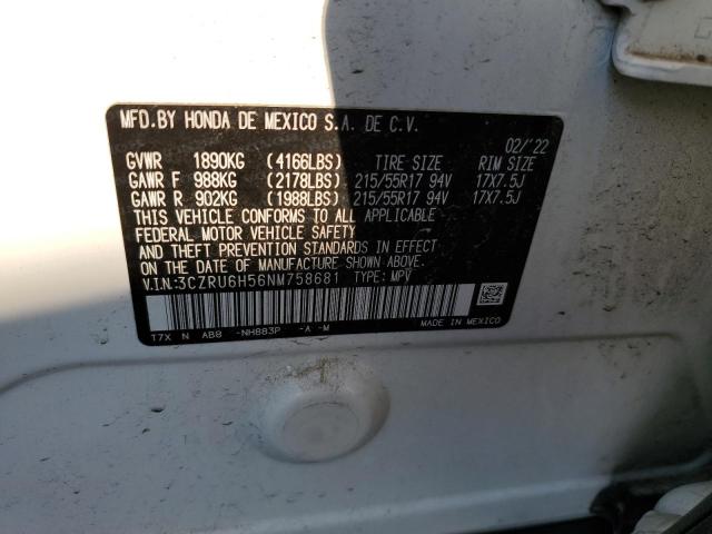 3CZRU6H56NM758681 Honda HR-V EX 13