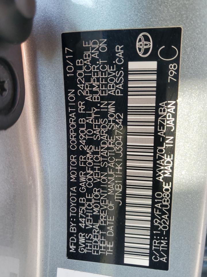 JTNB11HK1J3047342 2018 Toyota Camry L