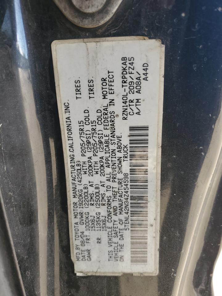 5TENL42N34Z454598 2004 Toyota Tacoma