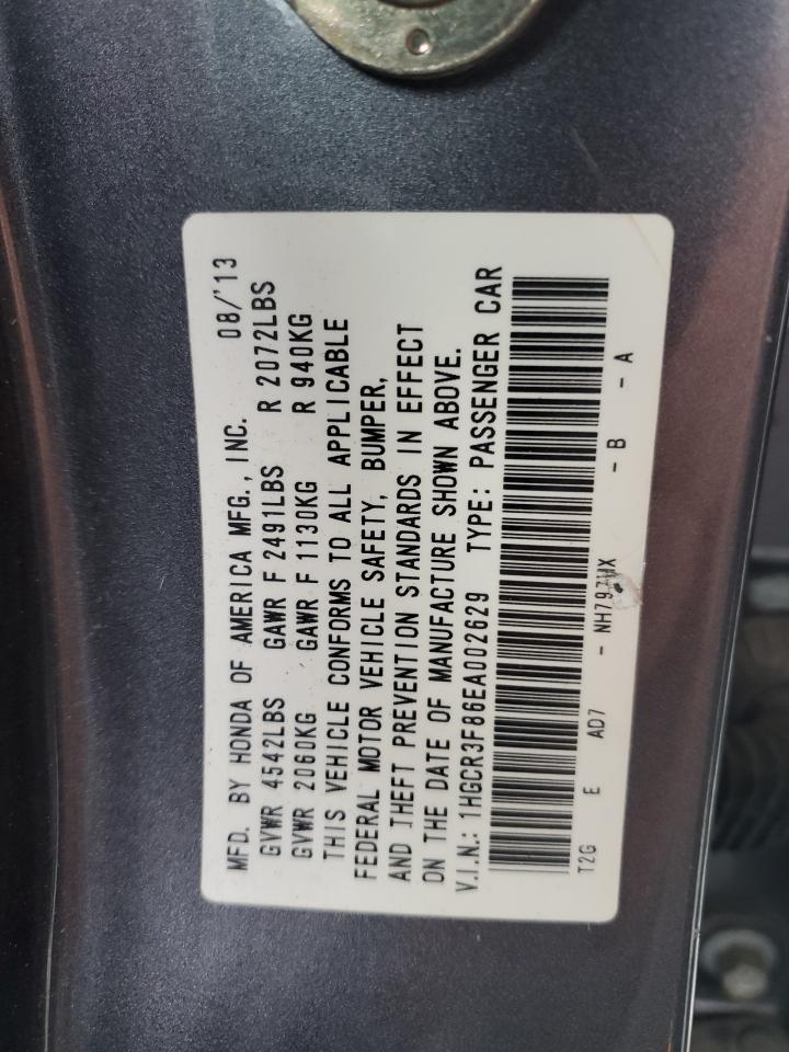 1HGCR3F86EA002629 2014 Honda Accord Exl