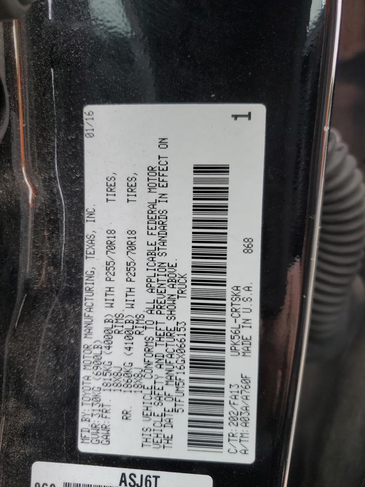 5TFUM5F16GX066153 2016 Toyota Tundra Double Cab Sr