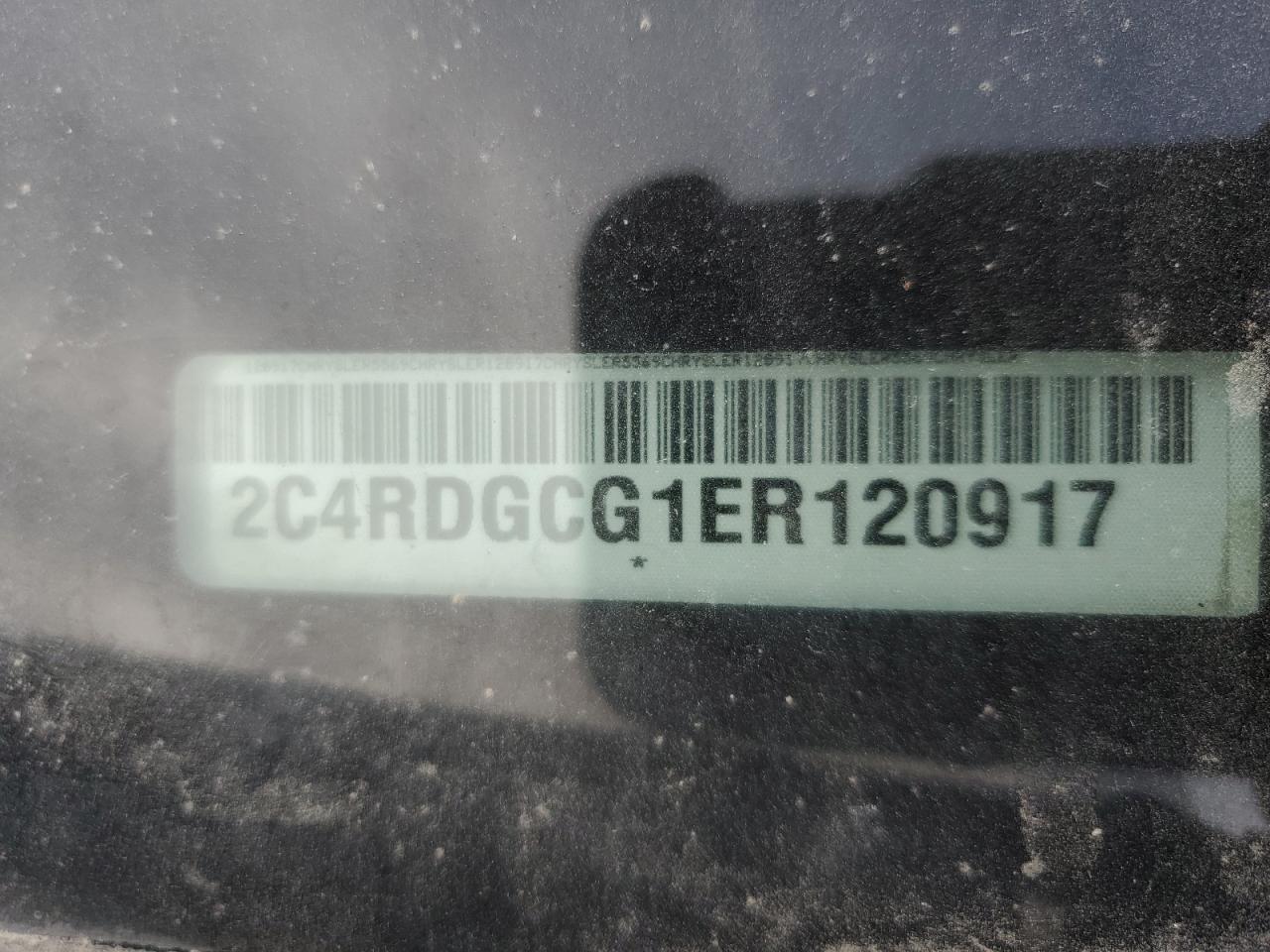 2014 Dodge Grand Caravan Sxt VIN: 2C4RDGCG1ER120917 Lot: 77900424