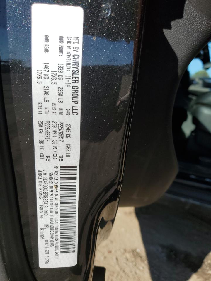 2C4RDGCG6FR625319 2015 Dodge Grand Caravan Sxt