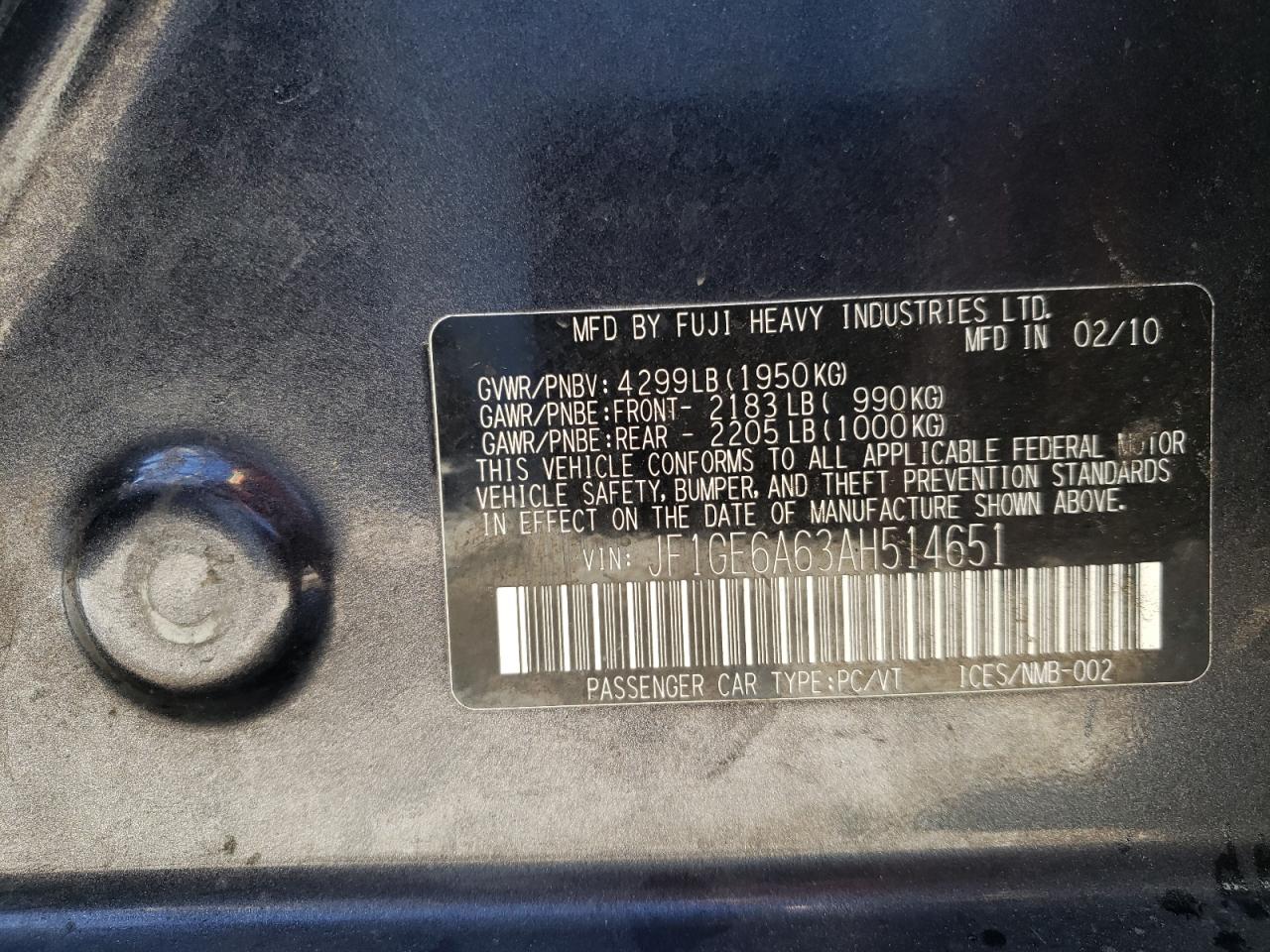 2010 Subaru Impreza - Image 12