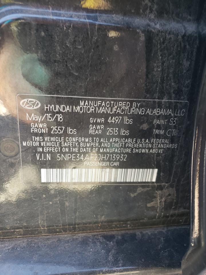 5NPE34AF2JH713932 2018 Hyundai Sonata Sport