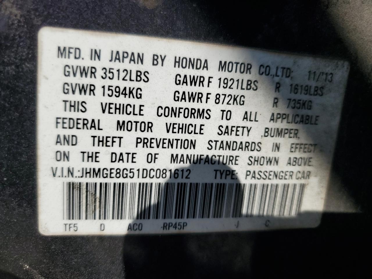 2013 Honda Fit - Image 14