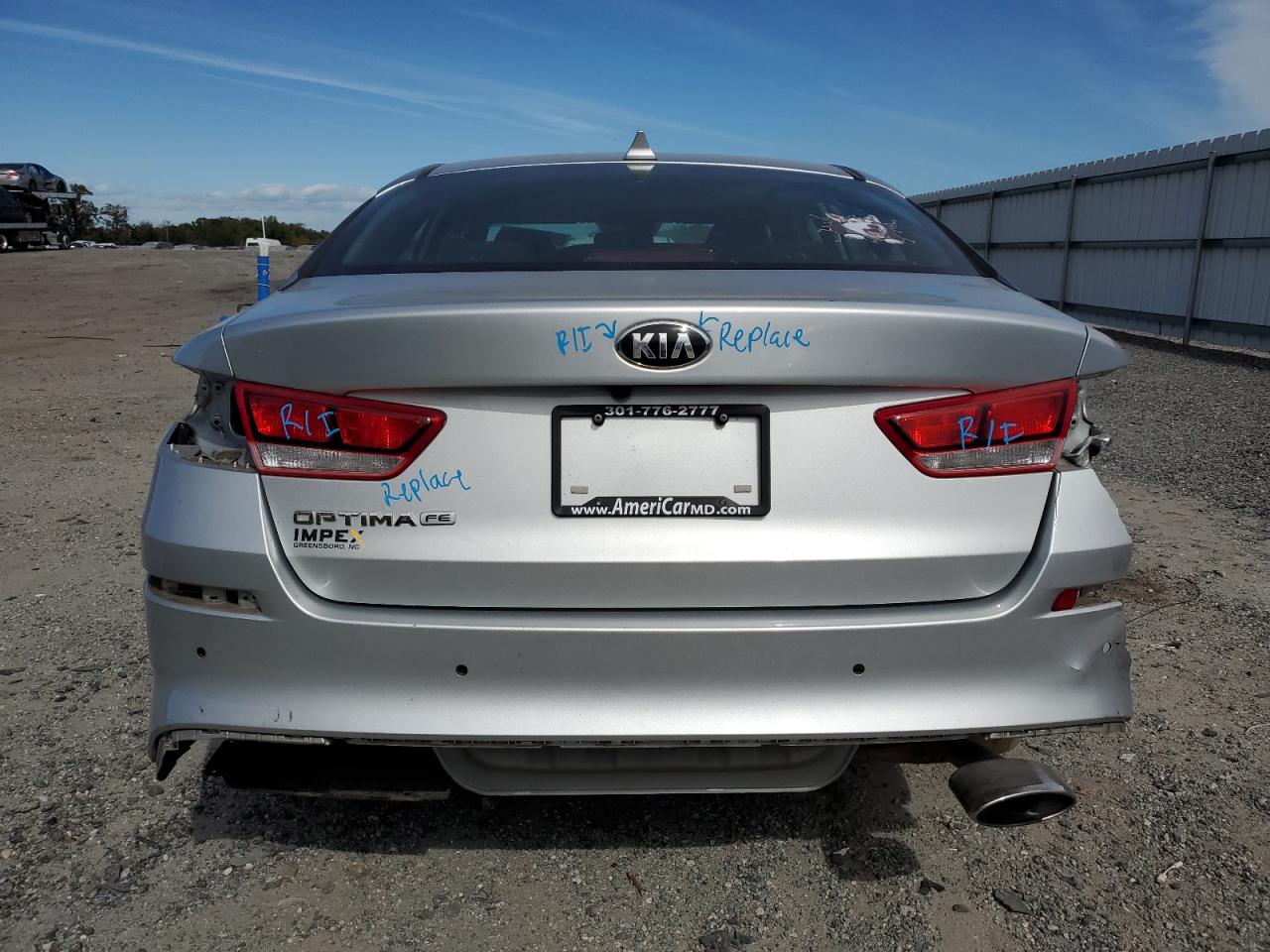 2019 Kia Optima Lx VIN: 5XXGT4L31KG296716 Lot: 75733394