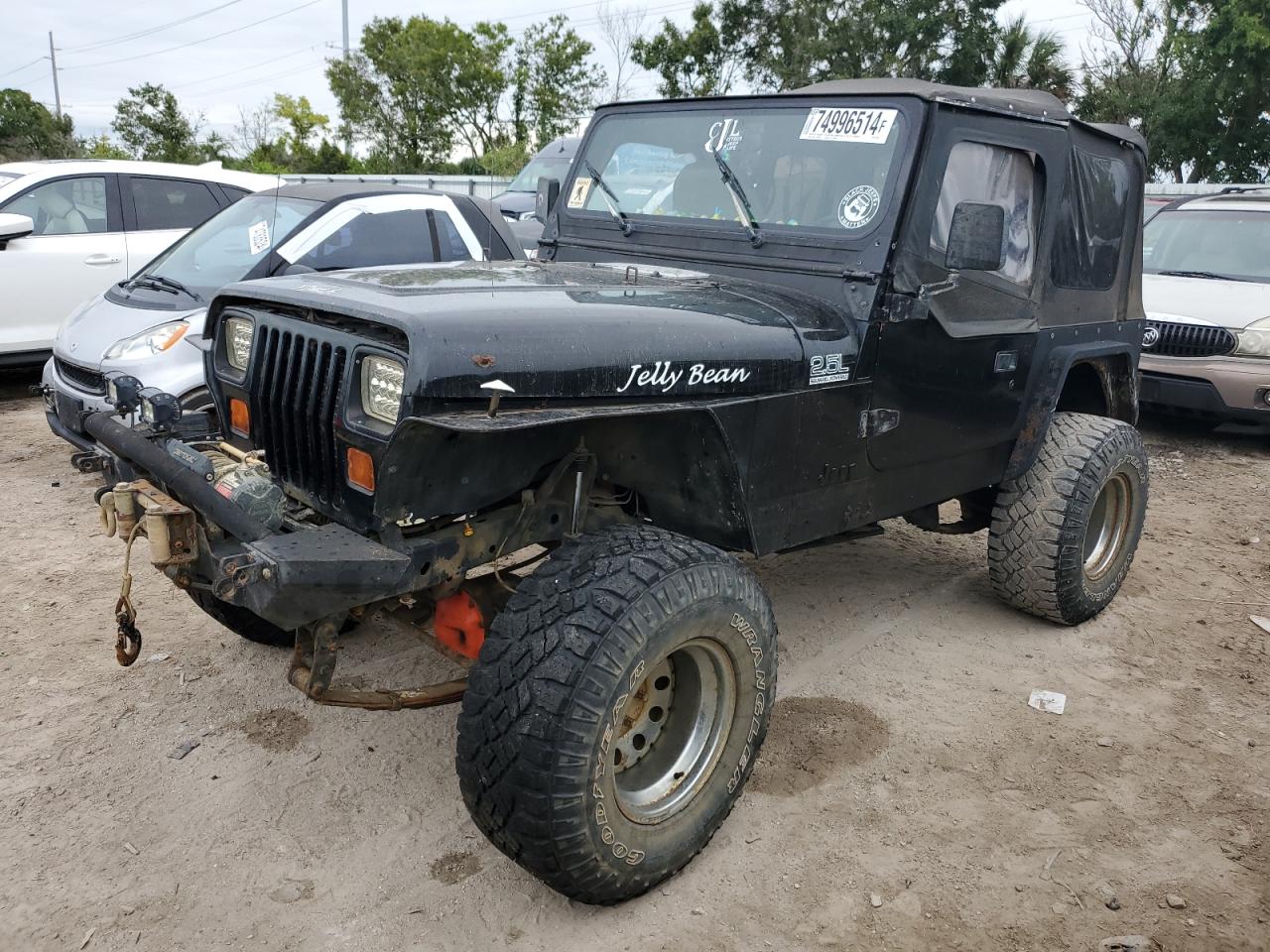 1993 Jeep Wrangler / Yj S VIN: 1J4FY19P6PP250248 Lot: 74996514