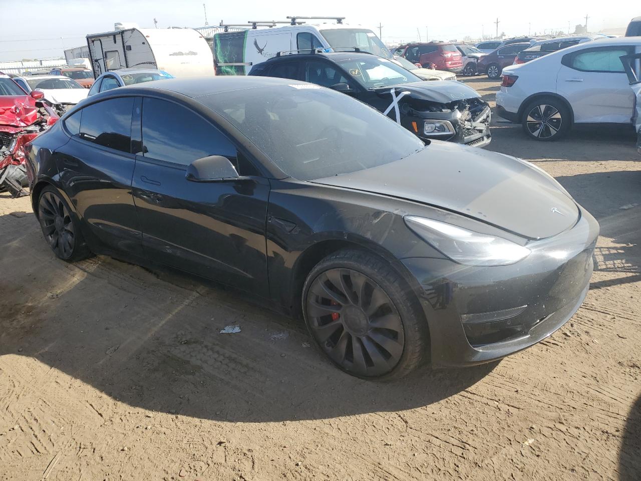 VIN 5YJ3E1EC8NF106860 2022 TESLA MODEL 3 no.4